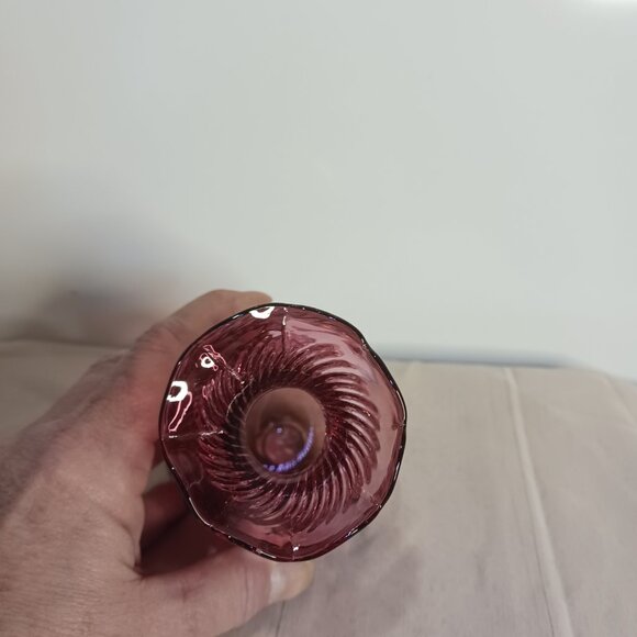 Rossi Cranberry Vase - Picture 8 of 8